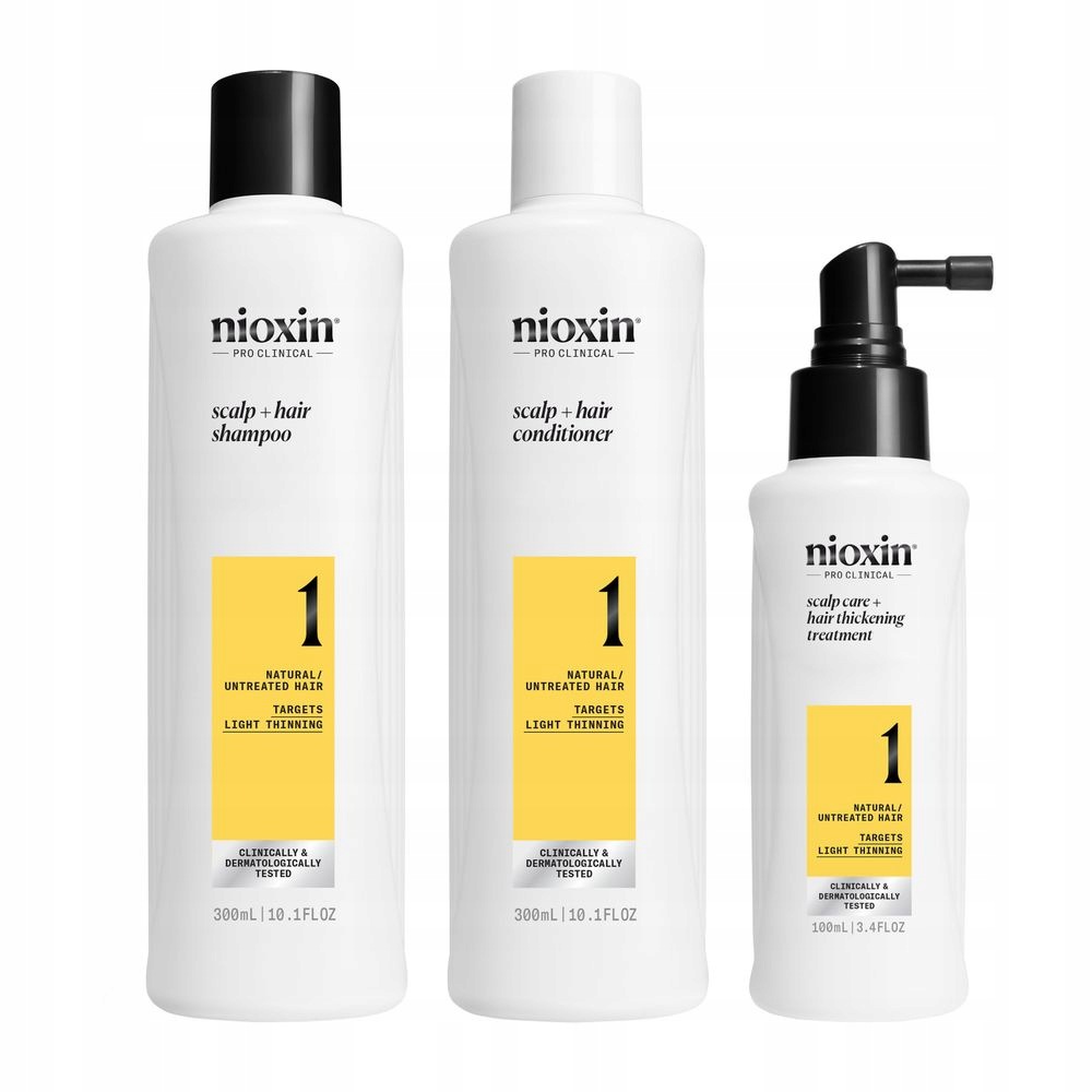 System 1 Kit Treatment for Natural Hair with Mild Thinning 3 units