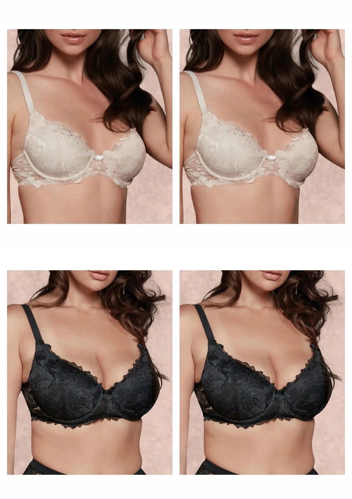 Lormar Comfy 401L podprsenka 4 ks 2x talco 2x černá 80D