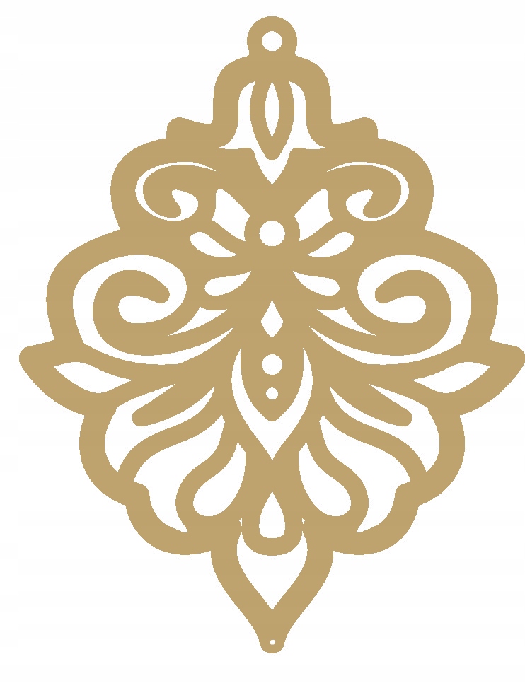 

Zawieszka ozdoba ażurowa dekoracja Z2a dolna beż