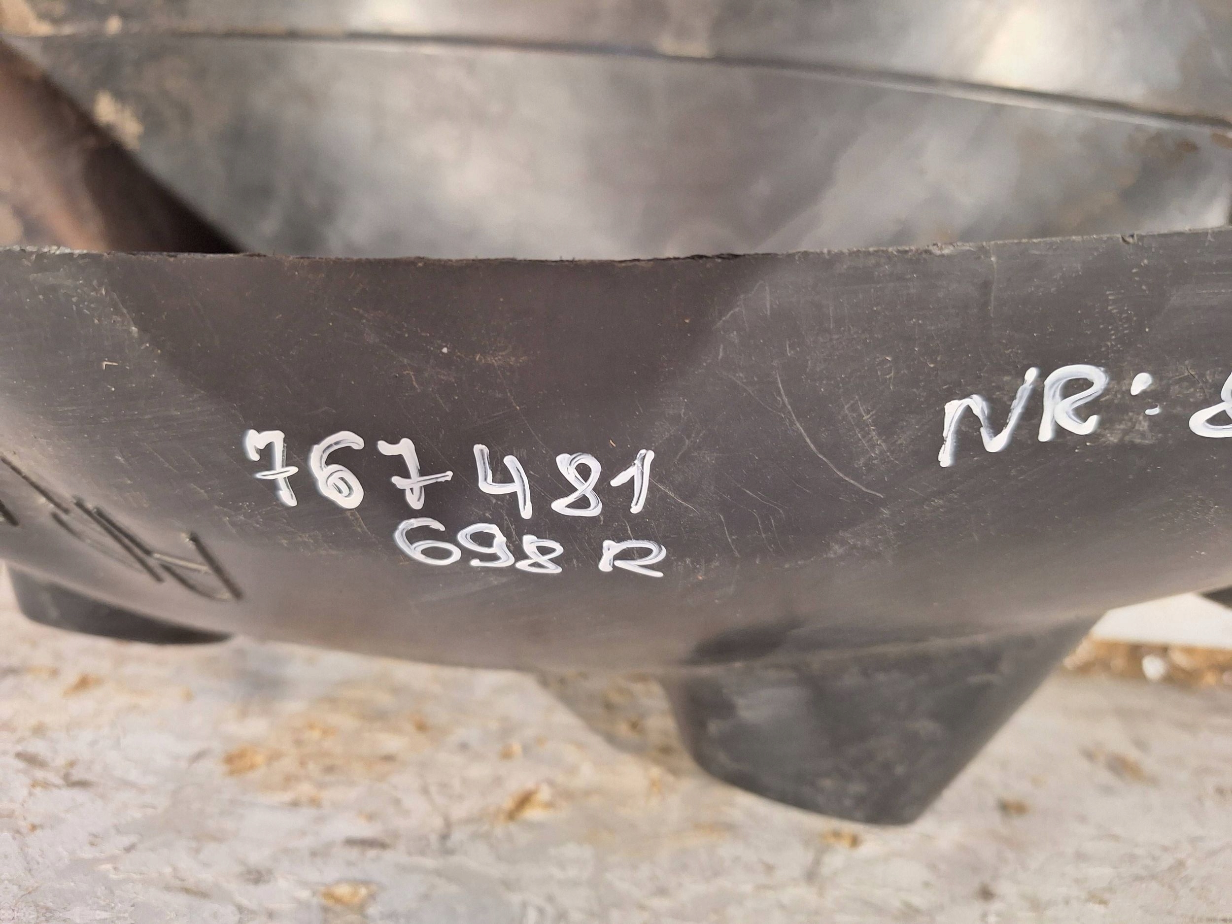 mudguard right rear part 767481698R FIAT TALENTO 2014