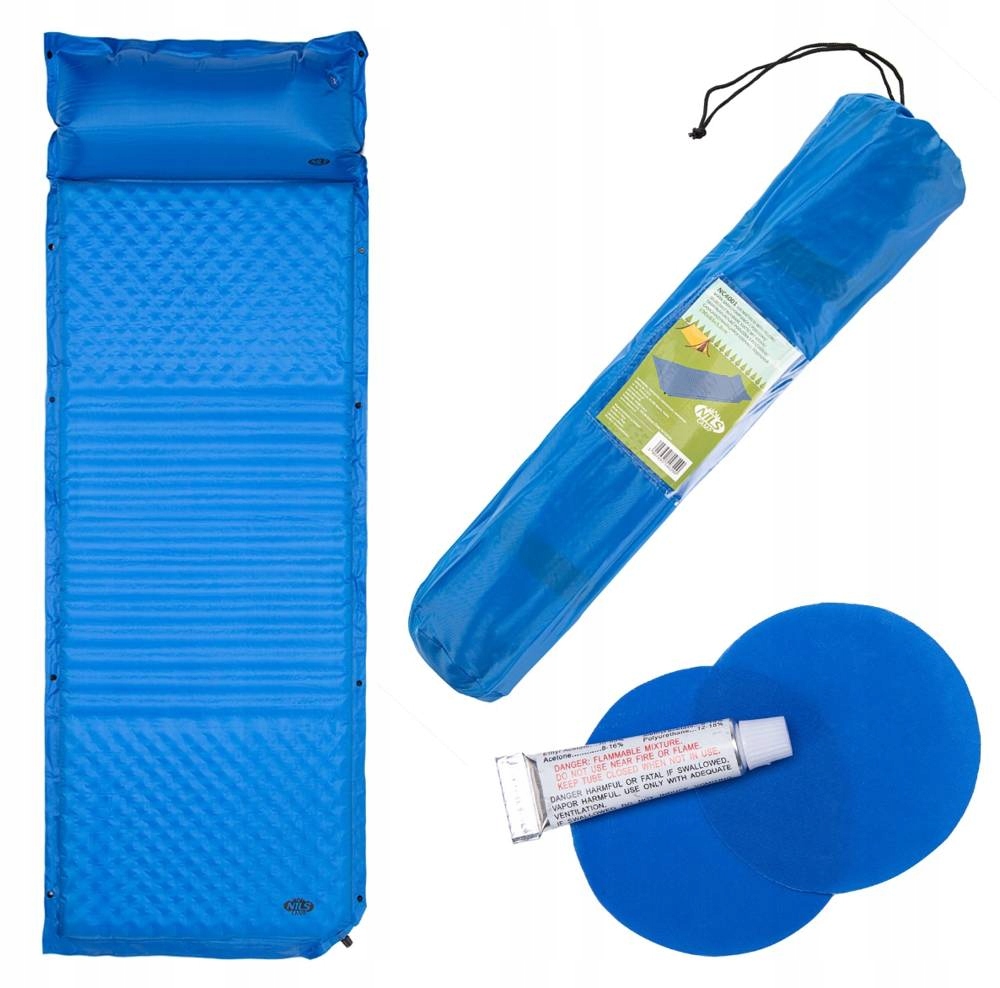 Mata Samopompująca Materac Turystyczny Pod Namiot Z Poduszką Pokrowiec