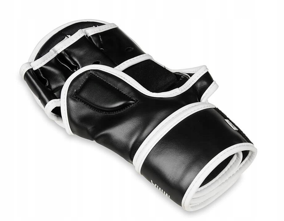 RĘKAWICE MMA KRAV MAGA TRENINGOWE CHWYTNE PIANKA DŁUGI RZEP DBX BUSHIDO S/M Kolor dominujący czarny