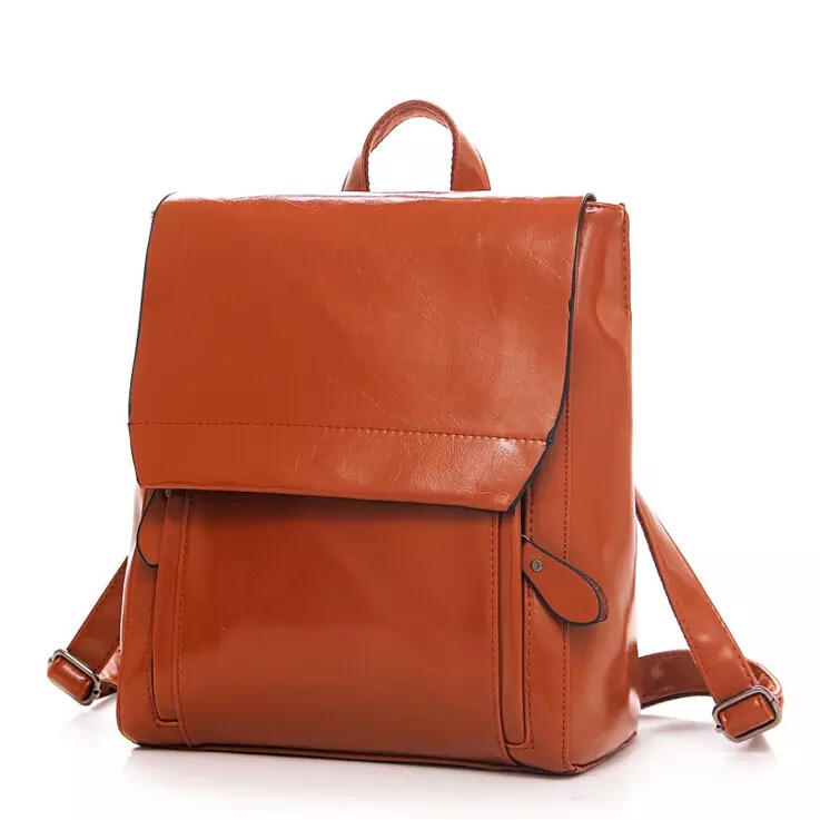 

Plecak brązowy eleganck camel eko skóra klasyczny