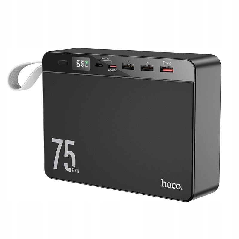 Powerbanka Hoco J94 75000 mAh Overlord Rychlé nabíjení 22.5 W černá