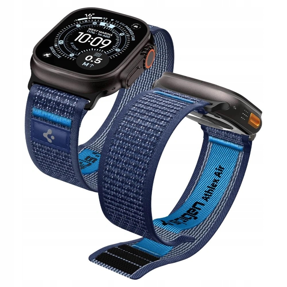 Pasek Spigen Athlex Air 2 na Apple Watch (44 45 46 49 mm) granatowy