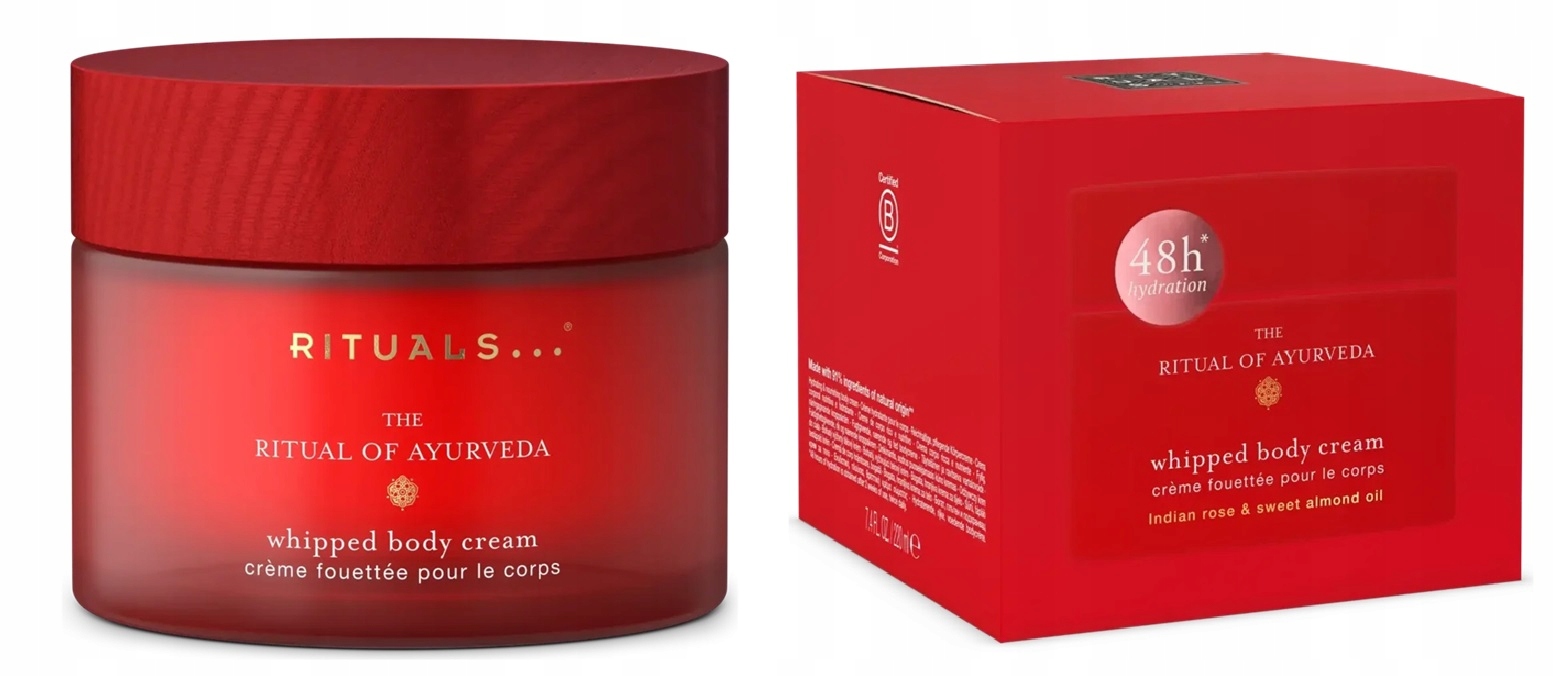 Rituals Ayurveda Whipped Body Cream Krem Balsam do ciała 220ml Szklane Op