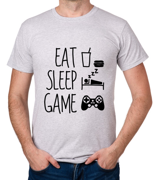 

koszulka Eat Sleep Game prezent