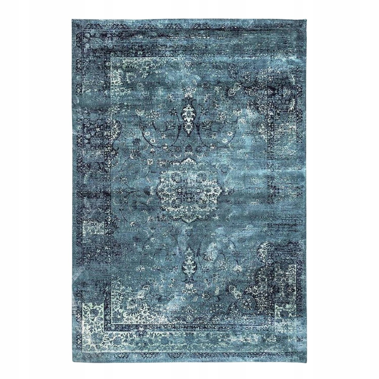 Koberec s krátkym vlasom Vical tyrkysový do obývačky, veľký 290 x 200 cm