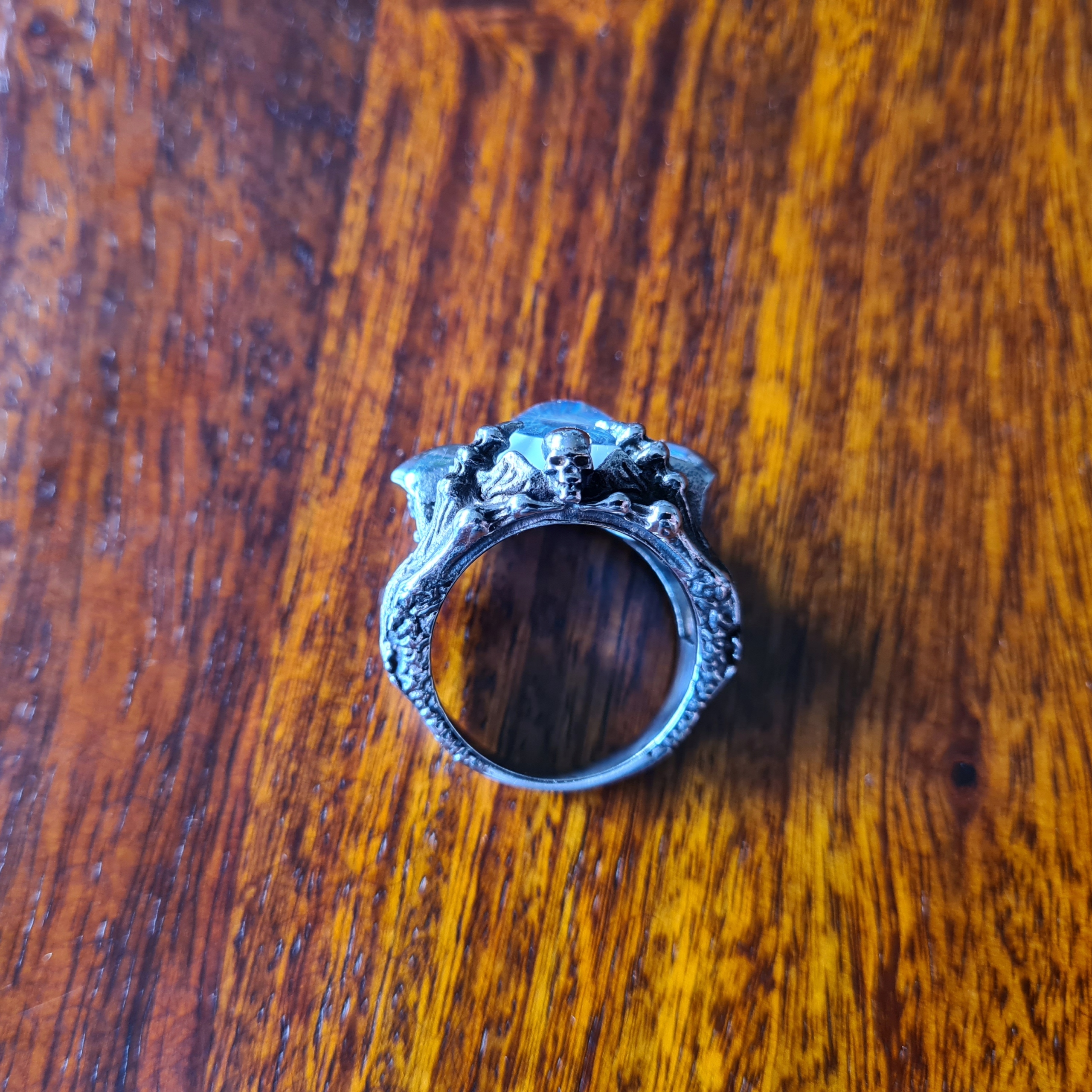 SREBRNY SYGNET OKO PROROKA EVIL EYE PIERŚCIEŃ PIERŚCIONEK R22 Kamień Inny kamień