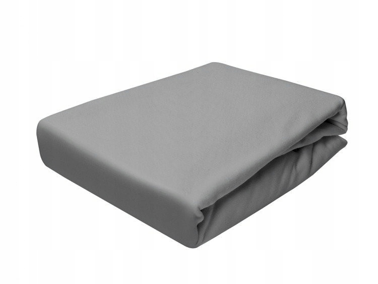 

Prześcieradło jersey 180x200 z gumką Stalowe