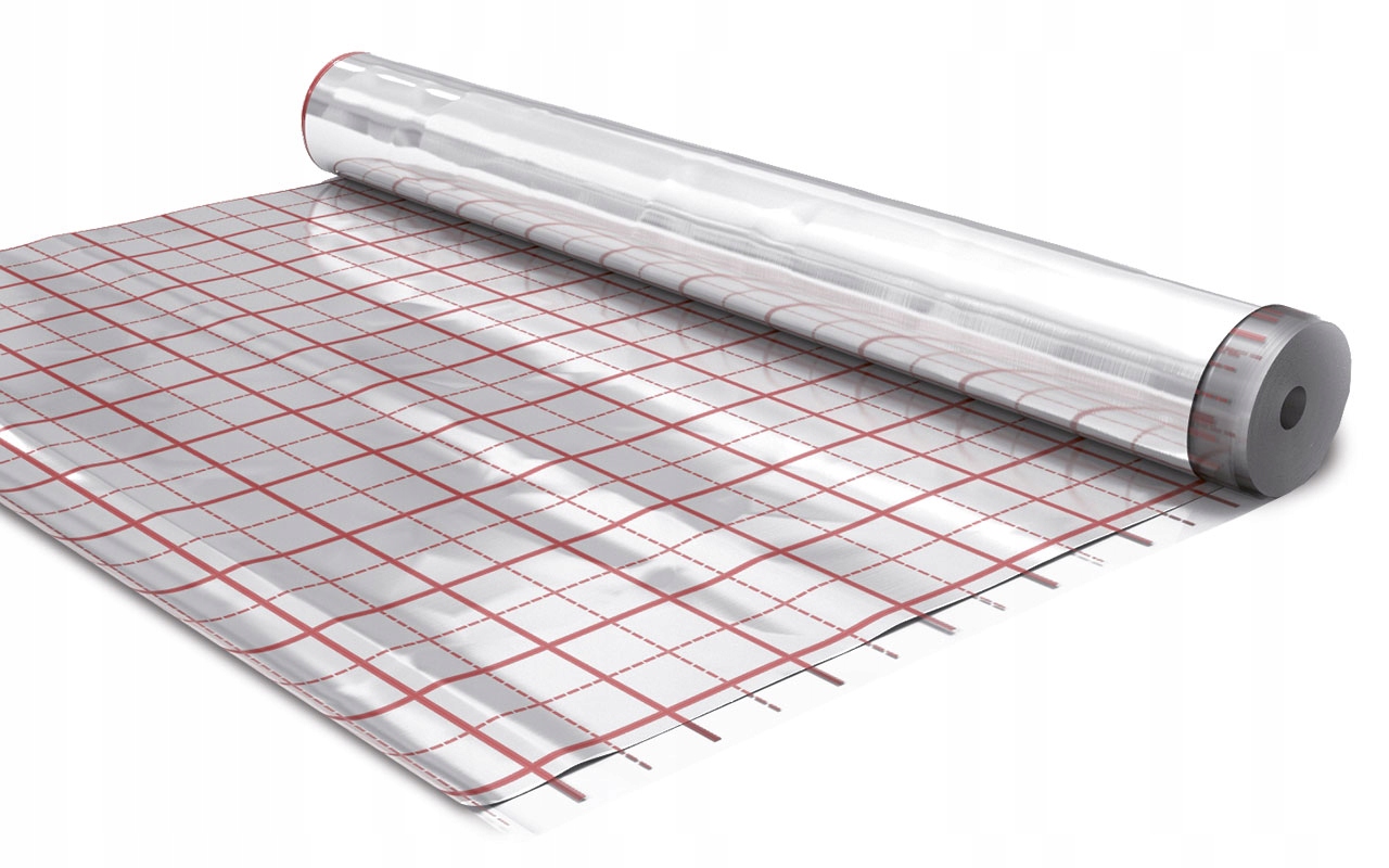 FOLIA DO OGRZEWANIA PODŁOGOWEGO 50m GRUBA MOCNA Powierzchnia grzewcza 60 m²
