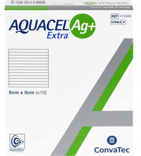 

ConvaTec Aquacel Ag+ Extra 5cm x 5cm 10szt.