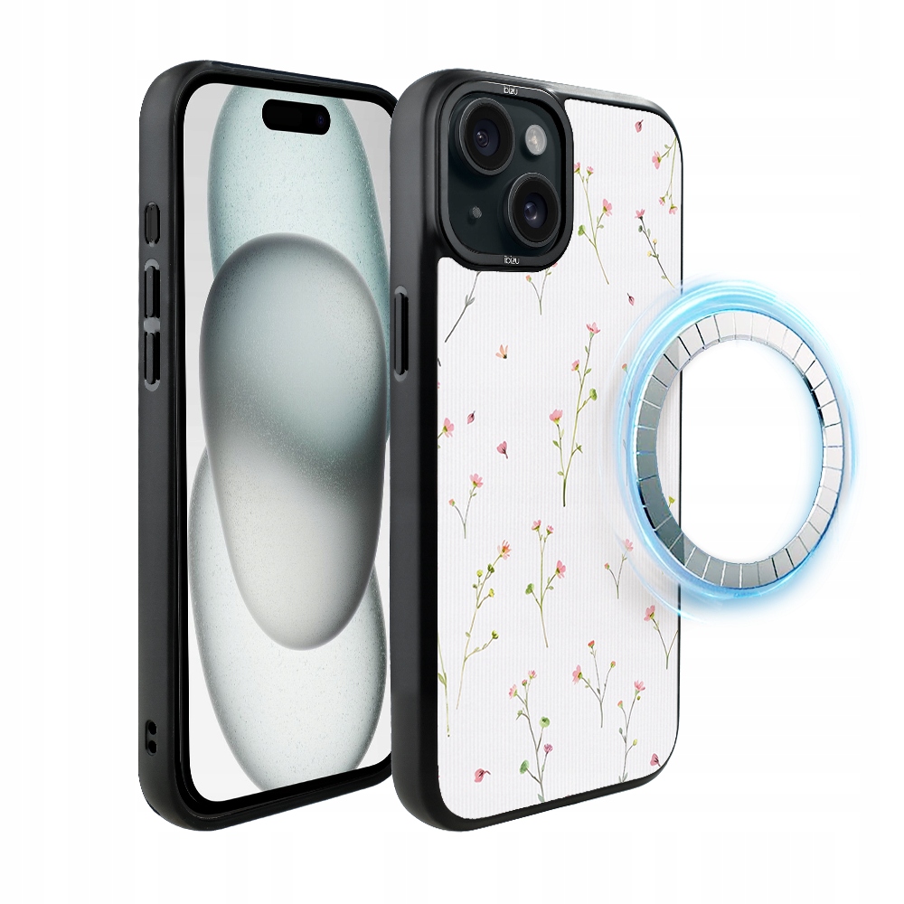 Pouzdro pro iPhone 15 Plus Ibizu DropGuard Matt s MagSafe, polní fantazie