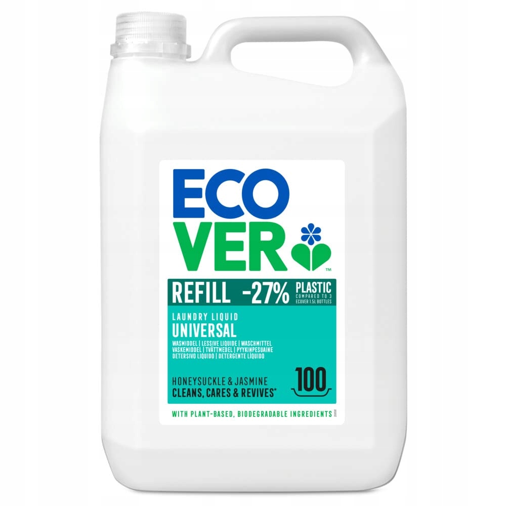 Ecover Płyn Do Prania Wiciokrzew Jaśmin 5L 100 Prań