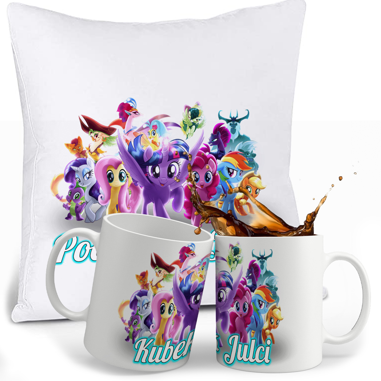 

Zestaw My Little Pony Kubek Poduszka Imie
