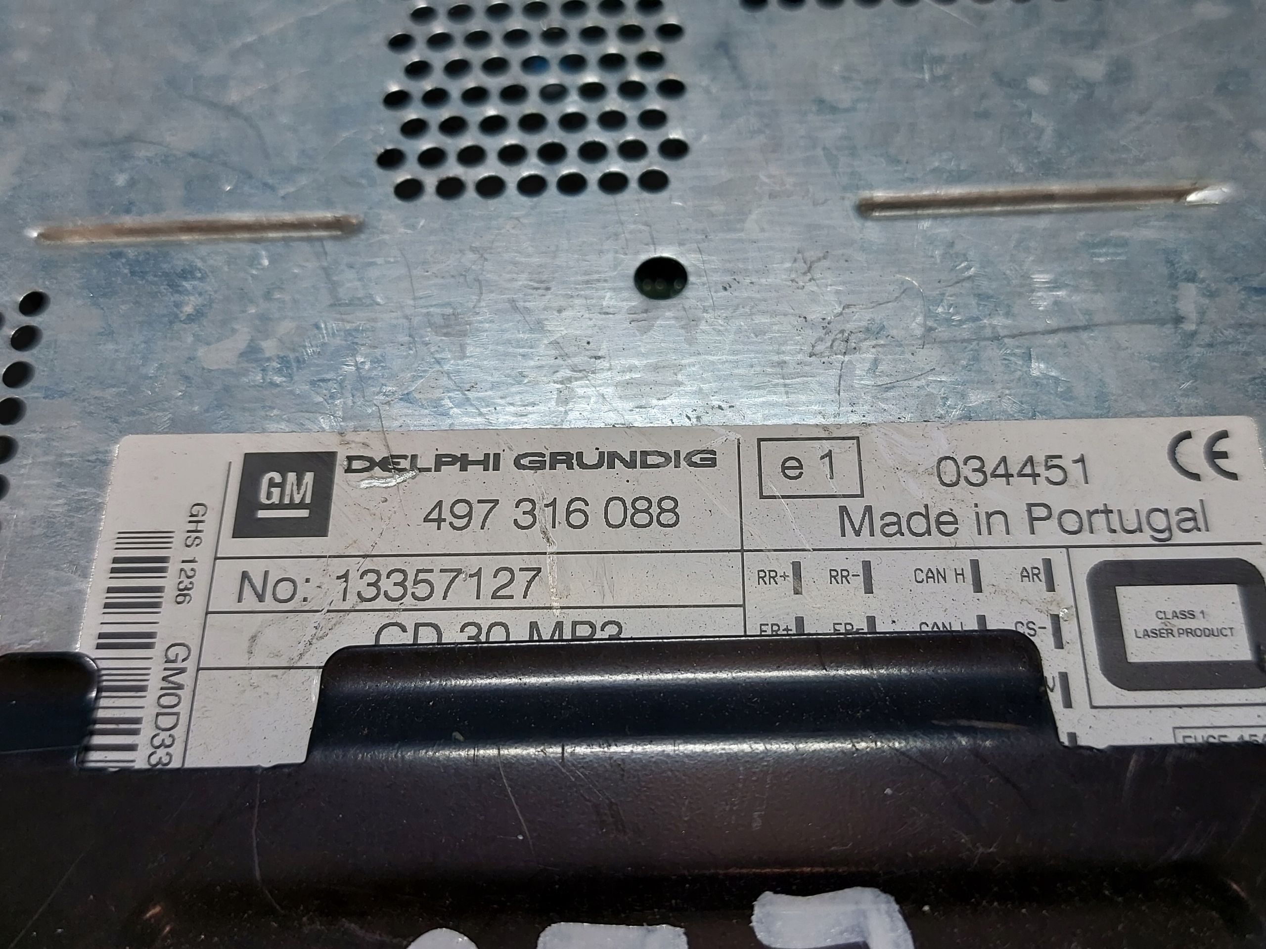 RADIO EKRAN ASTRA H CD30 497316088