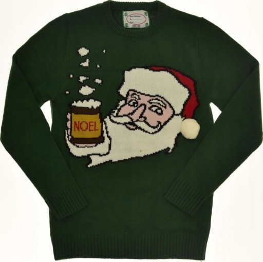 188 - Vianočný sveter vtipný Santa Claus -XS/S