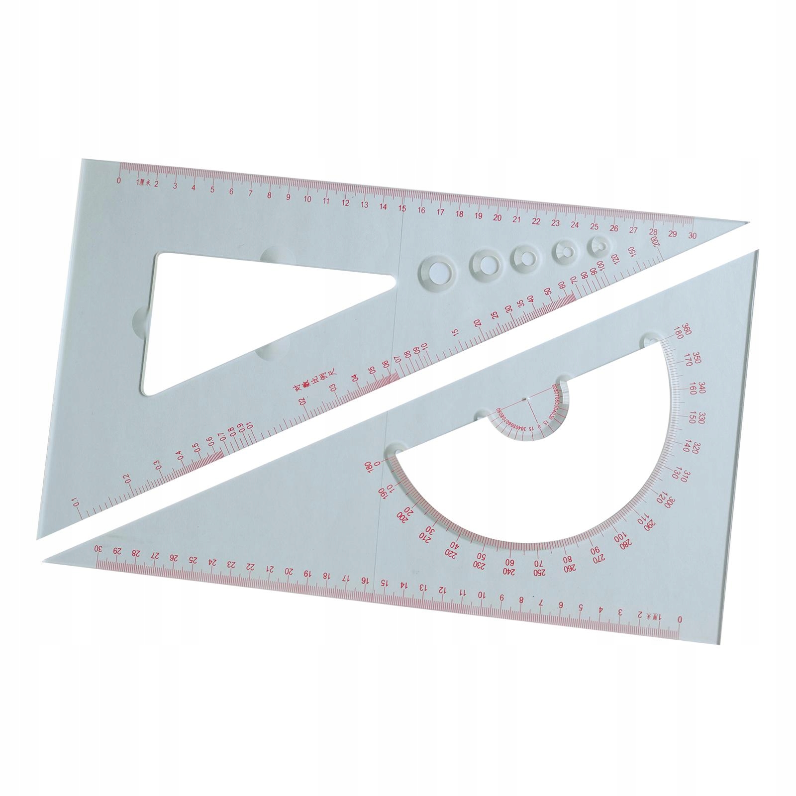 Rysunek wykresu Linijka trójkątna Linijka miernicza do projektowania Linijka kątowa Marka bez marki