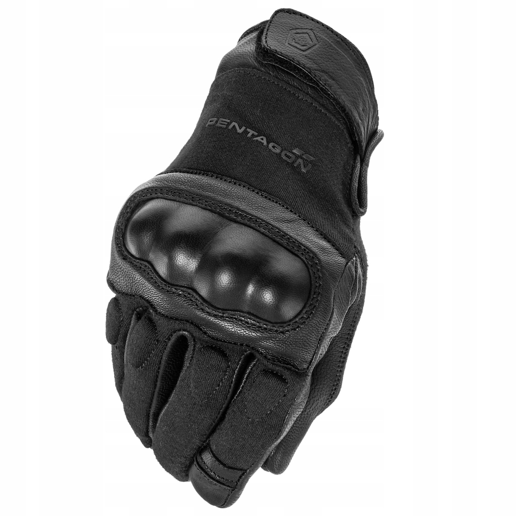 Taktické rukavice s ochranným panelem Pentagon Storm Black XL
