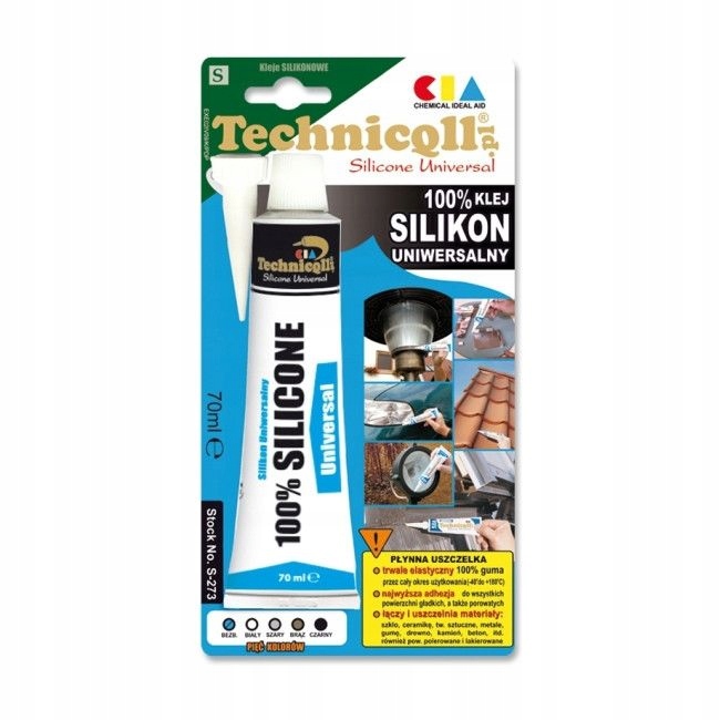 

Silikon uniwersalny biały 70ml Technicqll S-273