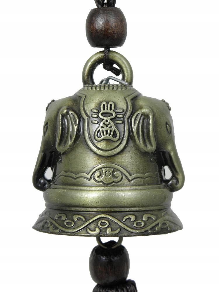 Dzwonek chiński ze słoniami - Feng Shui Marka bez marki