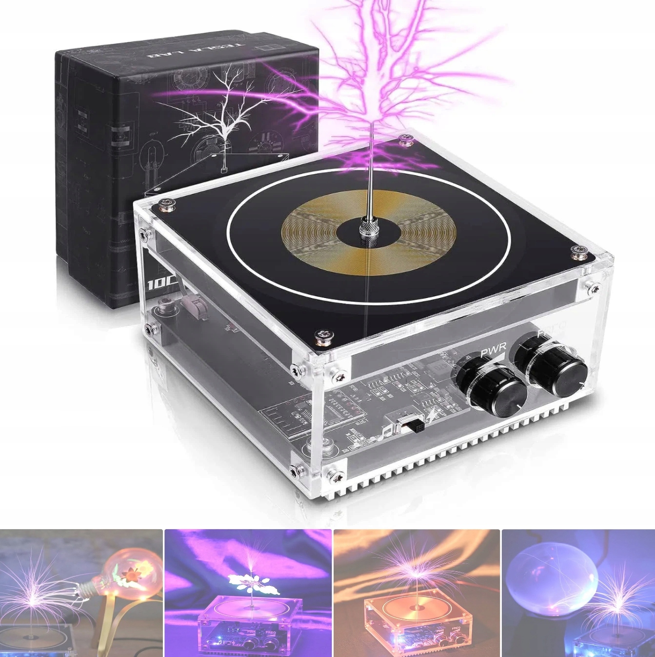 Bluetooth Tesla Coil Music Plazmový reproduktor Vědecké experimenty nový