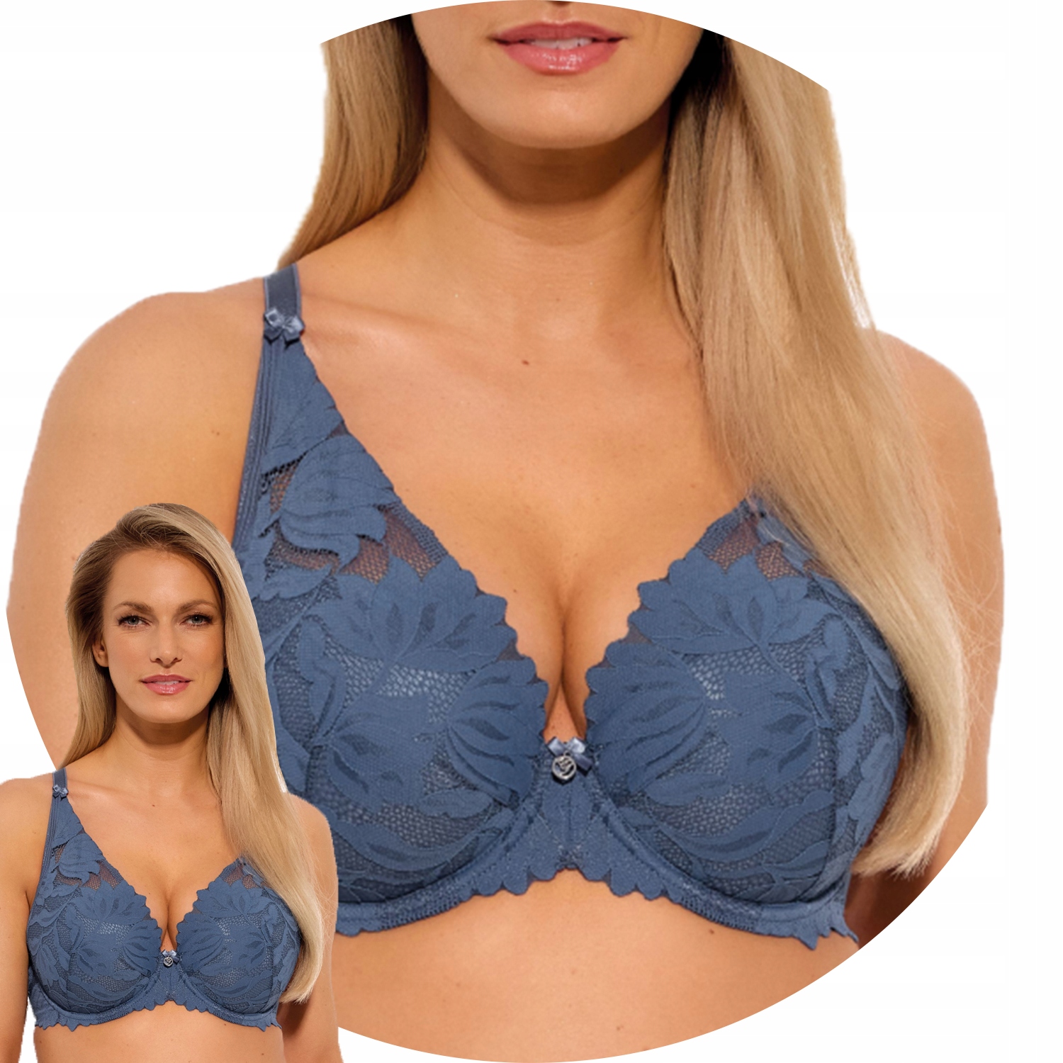 Gaia 1225 Sophia Push-up podprsenka modrá 75B