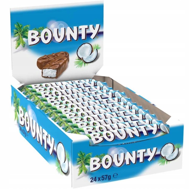 Bounty Baton z nadzieniem kokosowym 57g 24 sztuk