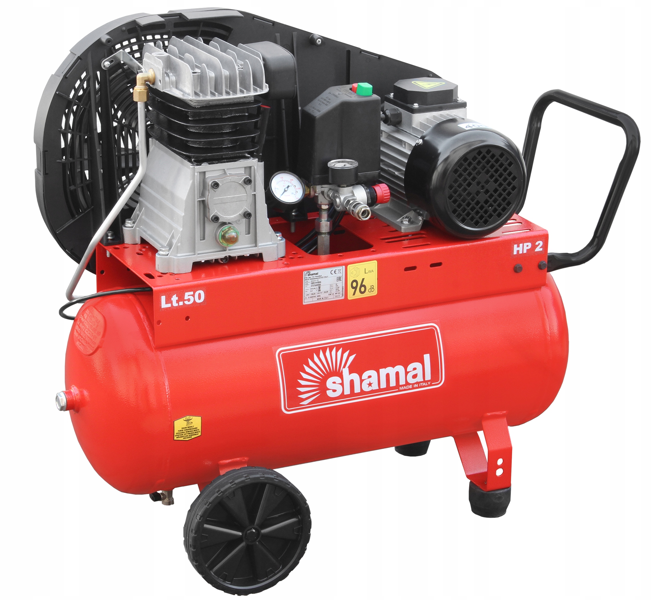 SHAMAL KOMPRESOR SPRĘŻARKA TŁOKOWA CT 255/50 SB28 1.5KW 400V