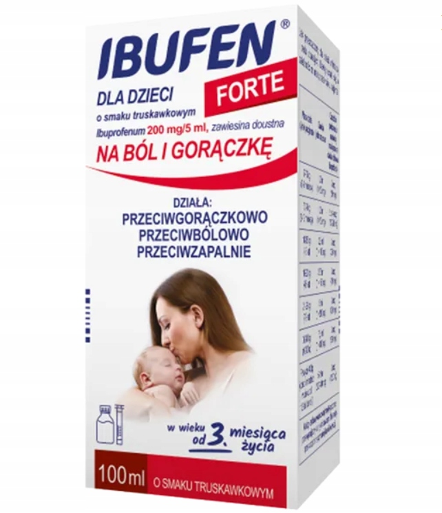 Ibufen dla dzieci Forte 100 ml syrop truskawka Kod producenta 6488761