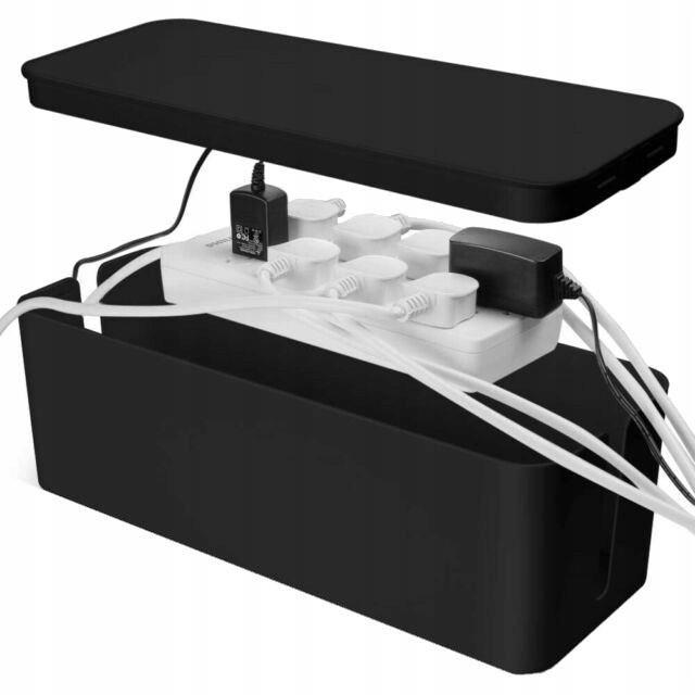 Pudełko na przedłużacz kable przedłużacz organizer Model KBO-BK
