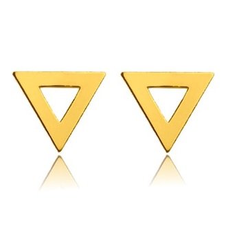 

Sztyfty wkrętki trójkąty pozłacane srebro 925