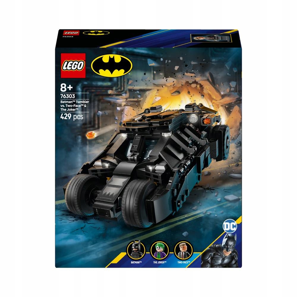 Lego 76303 DC Comics Heroes Tumbler Batmana proti dvěma tvářím Jokera