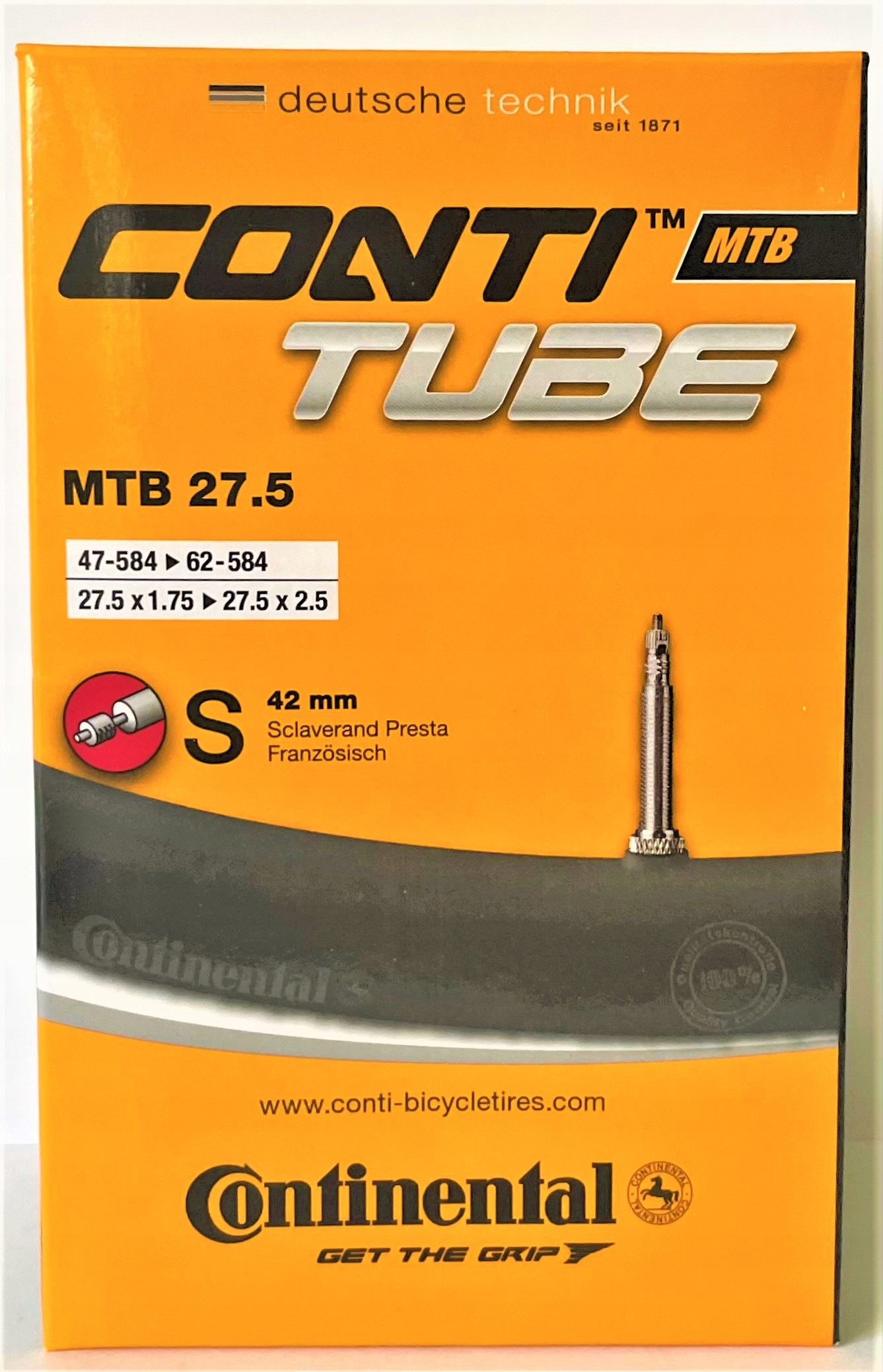 

Dętka Continental Mtb 27.5 x 1.75/2.5 Presta 42.