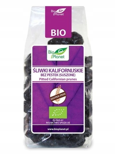 3x Kalifornské švestky bez pecek bezlepkové Bio 200 g