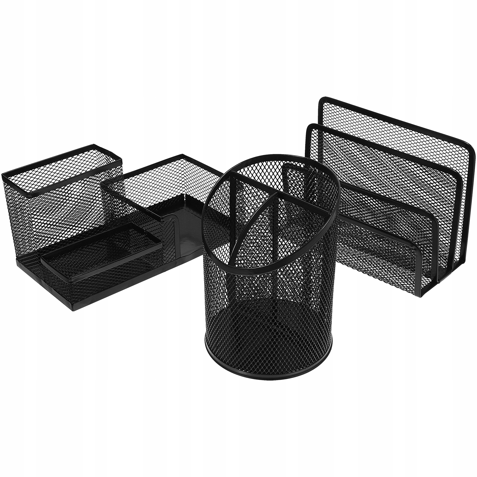 Metalowa taca na listy, pojemnik na długopisy, schowek biurowy