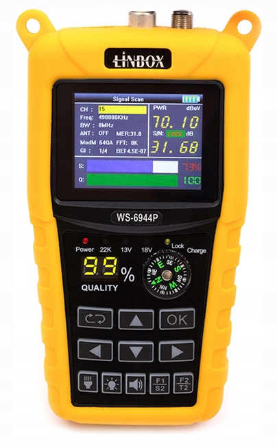 Miernik Sygnału Combo DVB-S2+DVB-T2 Linbox WS-6944