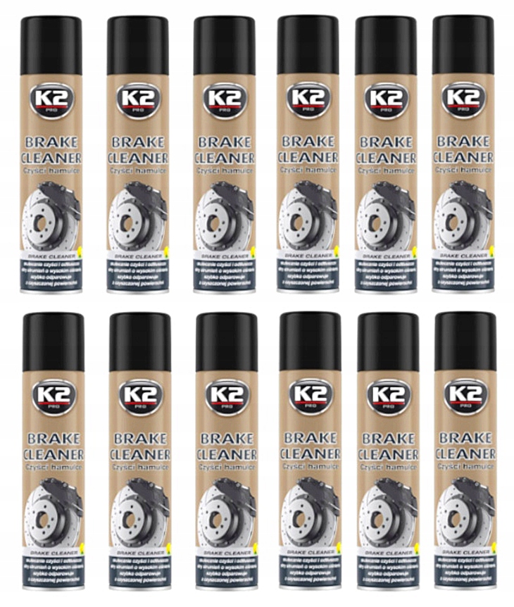 12PCS X600ML K2 BREAK CLEANER Очищення гальм