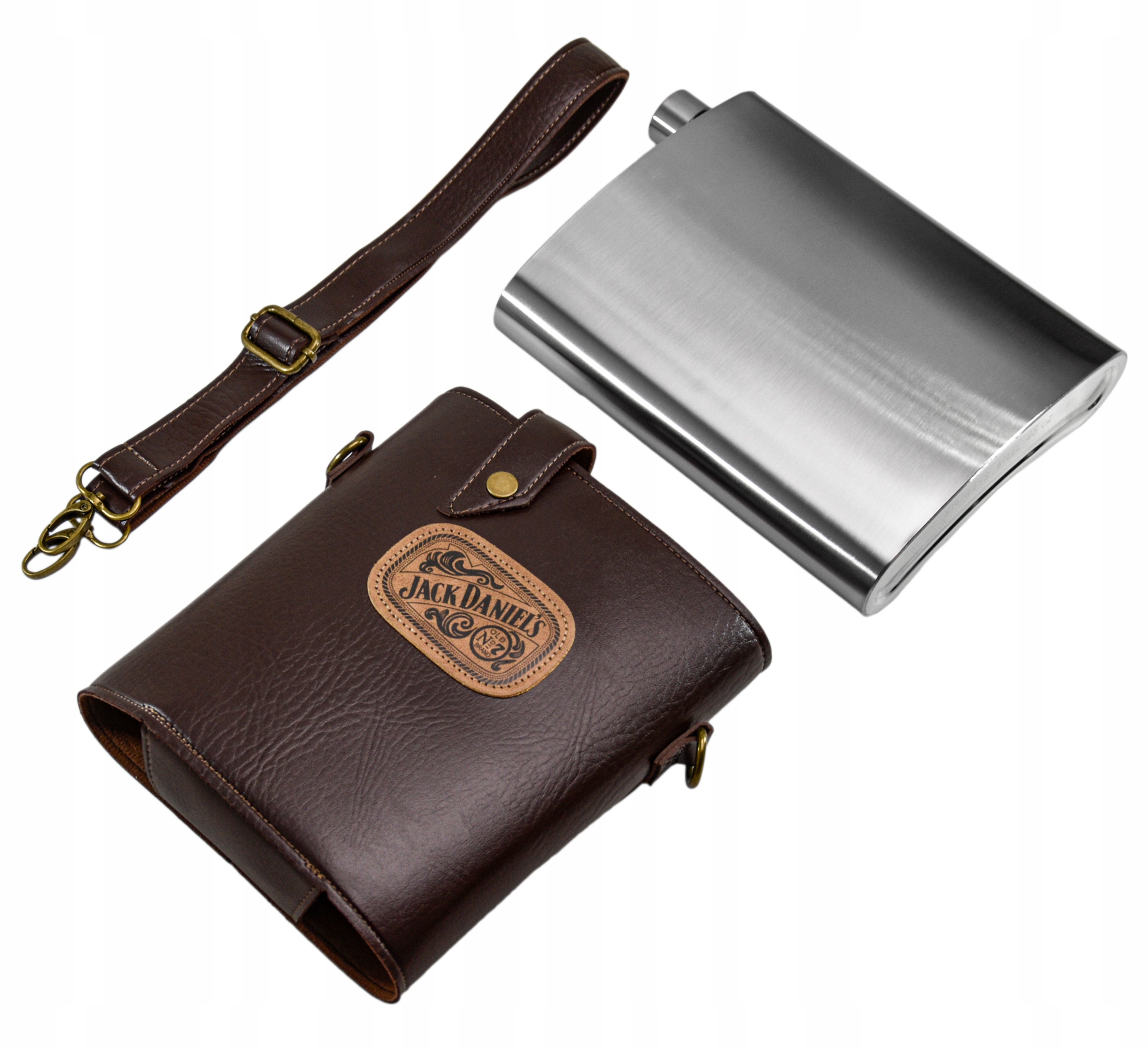 Placatka Velký Jack Daniels XL 1,5 Litru Ocel Pouzdro Retro Vintage Dárek