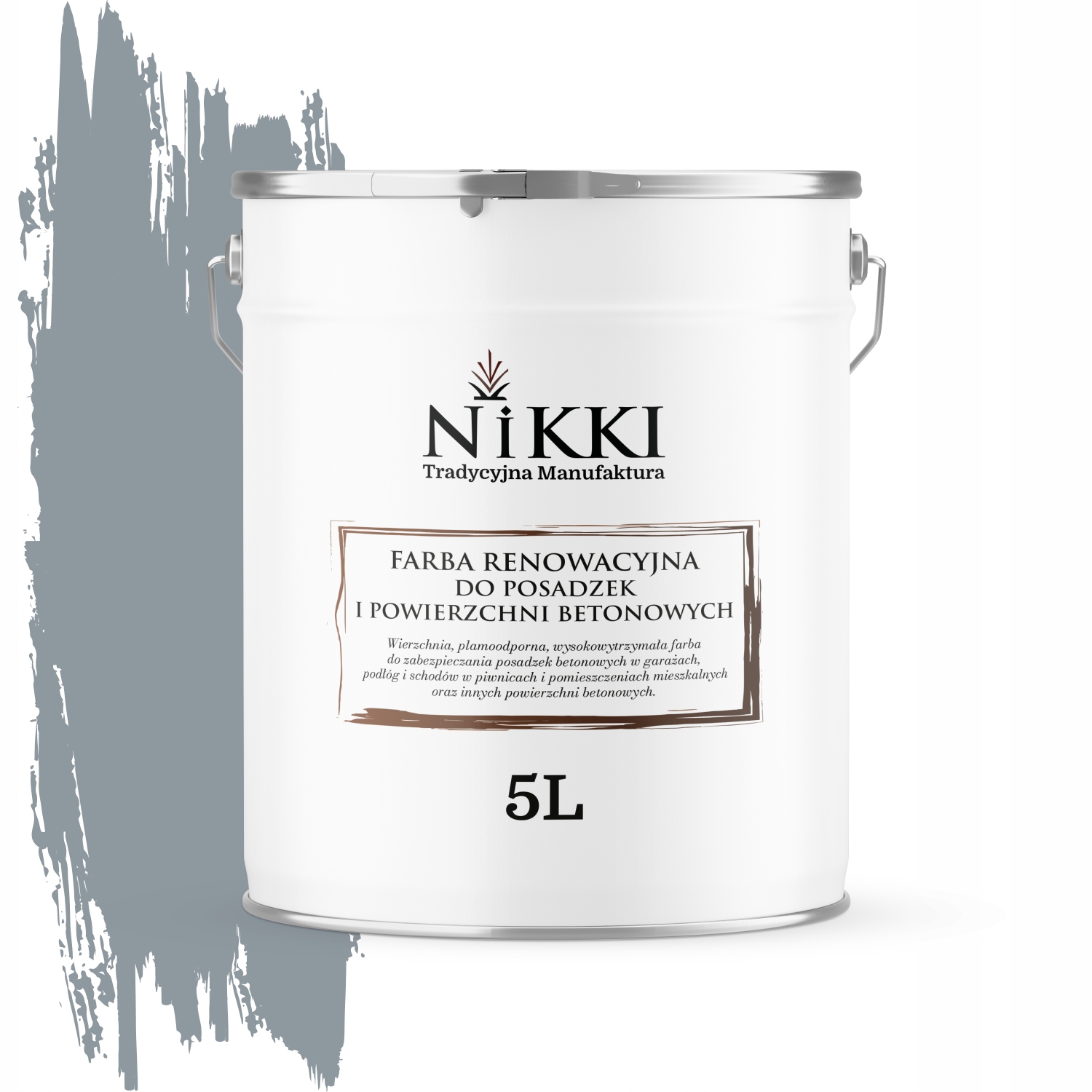Farba Na Renováciu Betónových Podláh 5 L Šedo-modrá RAL7001 Polomatná