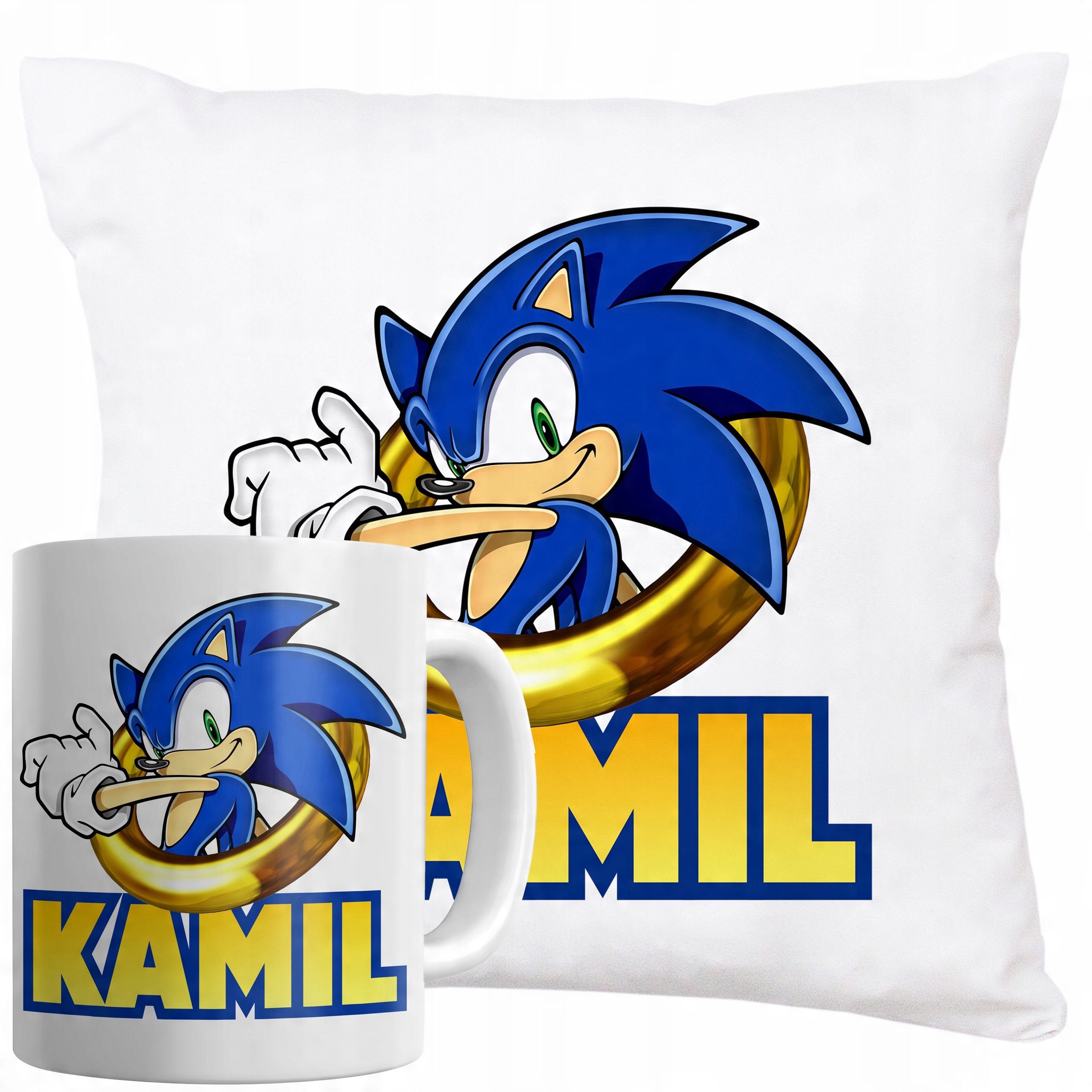 

Zestaw Kubek Gra Sonic Hedgehog + Imię Prezent