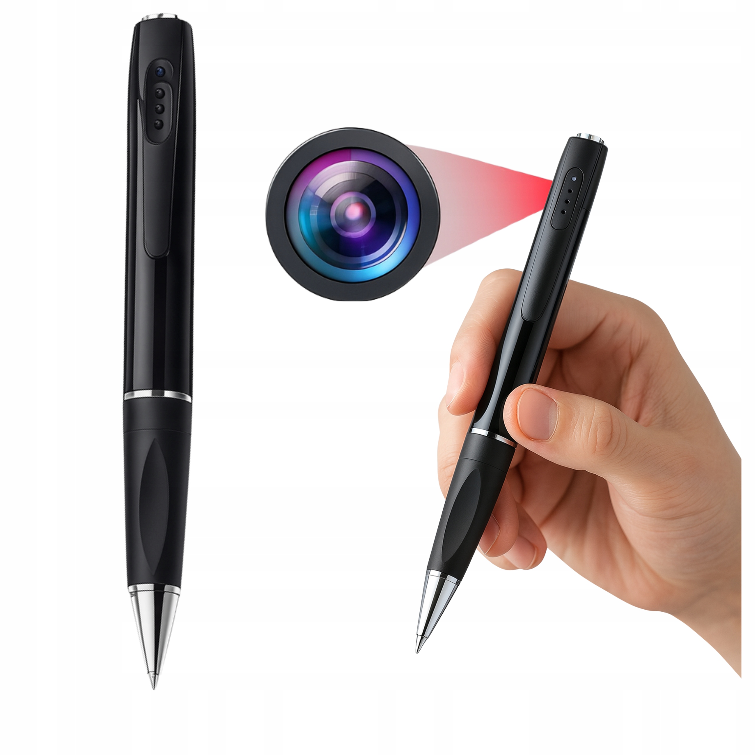 Ukryta Mini Kamera W Długopisie 1080P Prosta Obsługa Dyskretne Nagrywanie