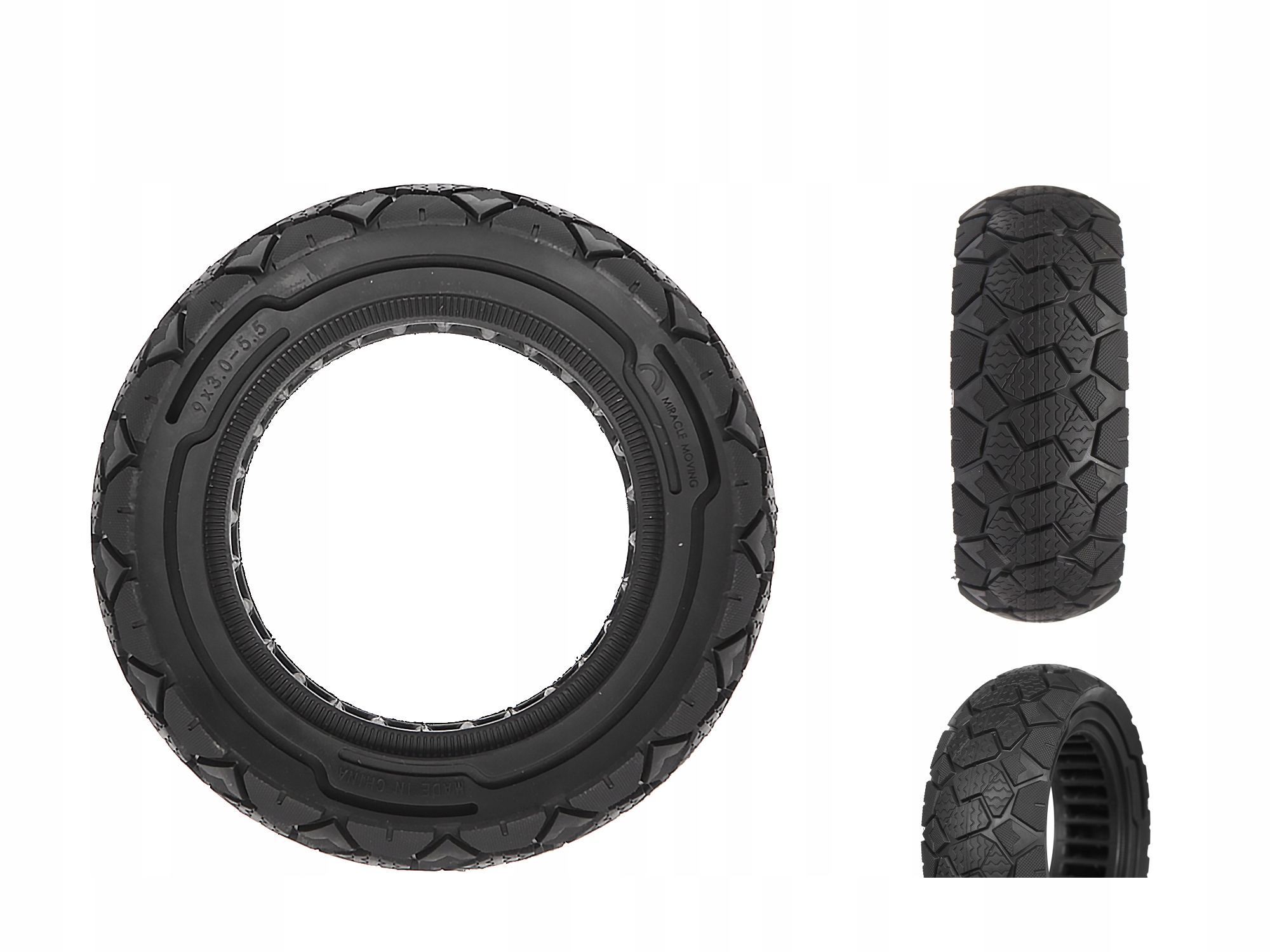 Opona bezdętkowa pełna KuKirin G2 Pro 2024 terenowa 9x3.0-5.5
