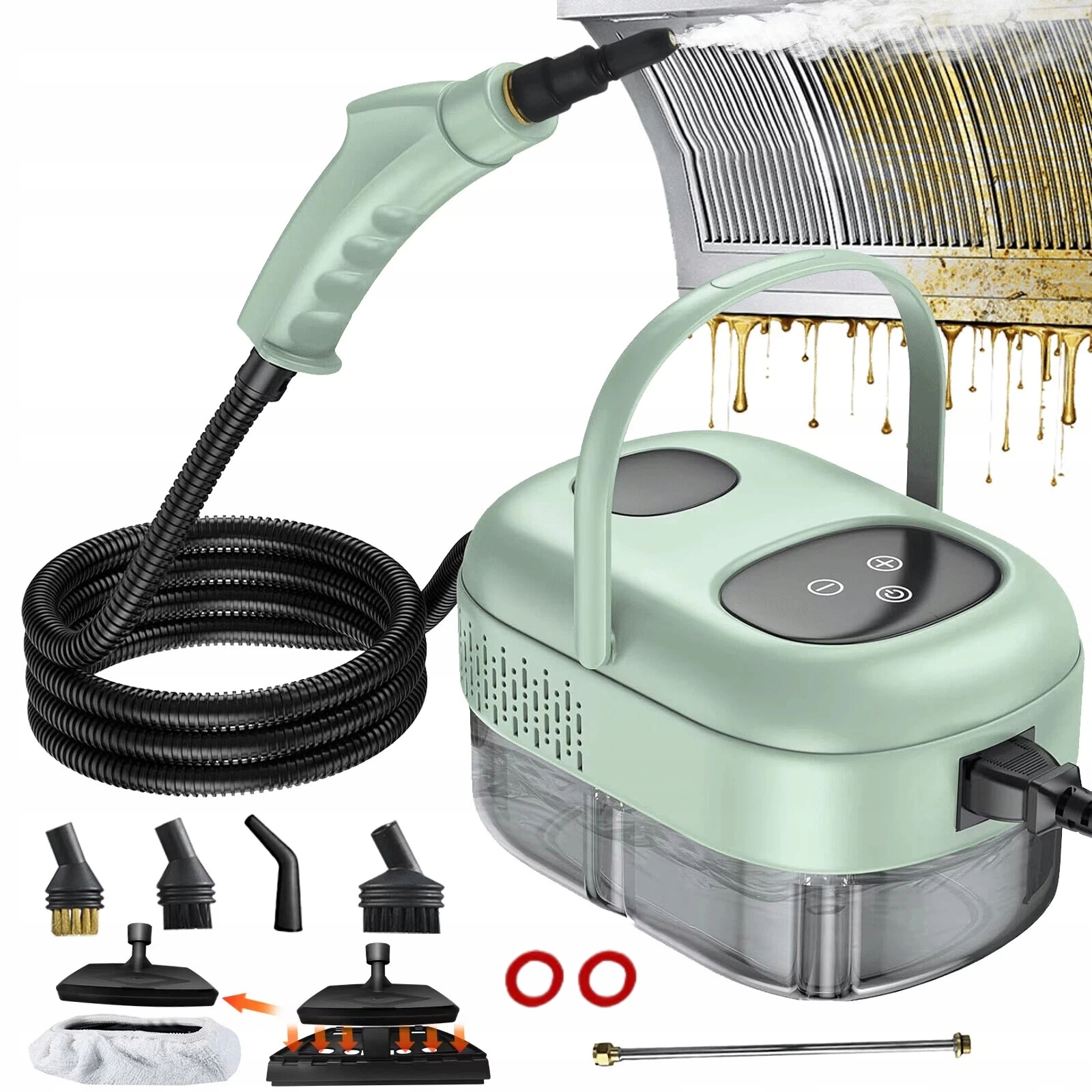 Parní Čistič Oken 3BAR Regulace Myčka Sada Nová