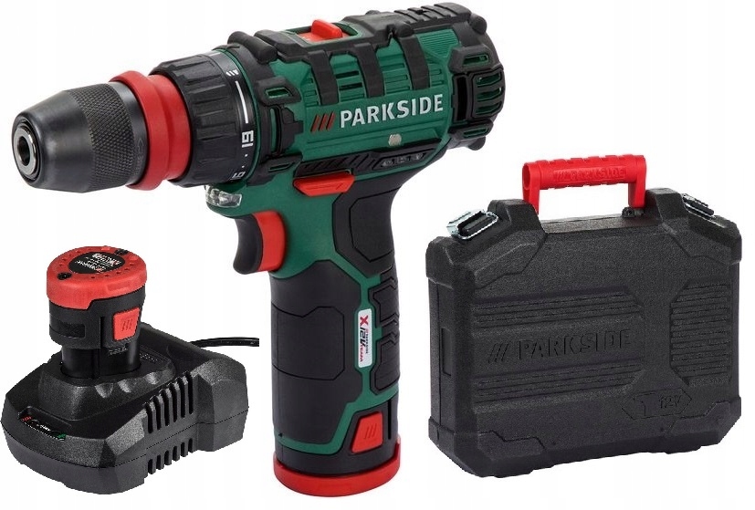 PARKSIDE PBSA X12V TEAM Wiertarka Wkrętarka Akumulator 2,0Ah ładowarka 2,4A