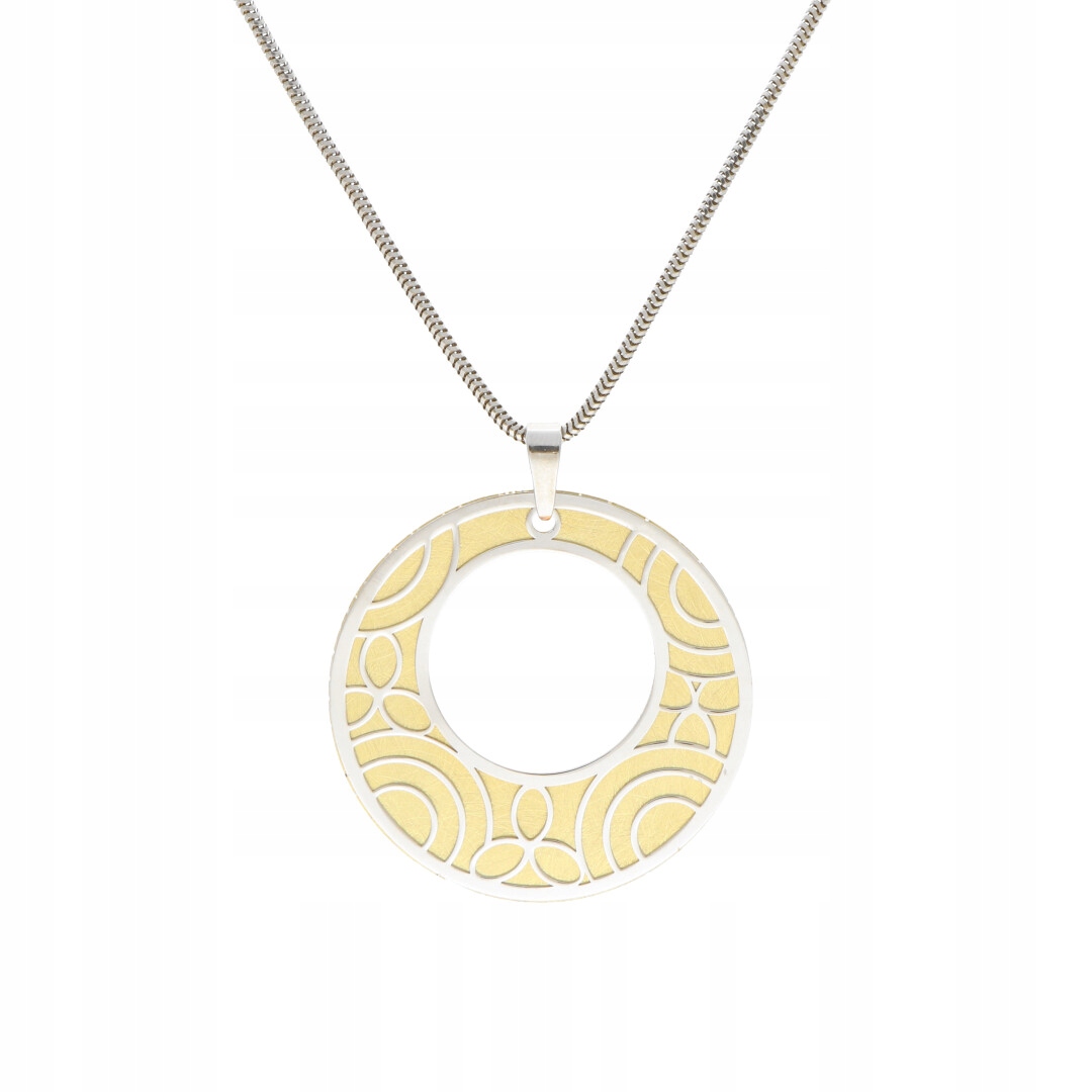 Přívěsek kulatý stříbro pozlacené