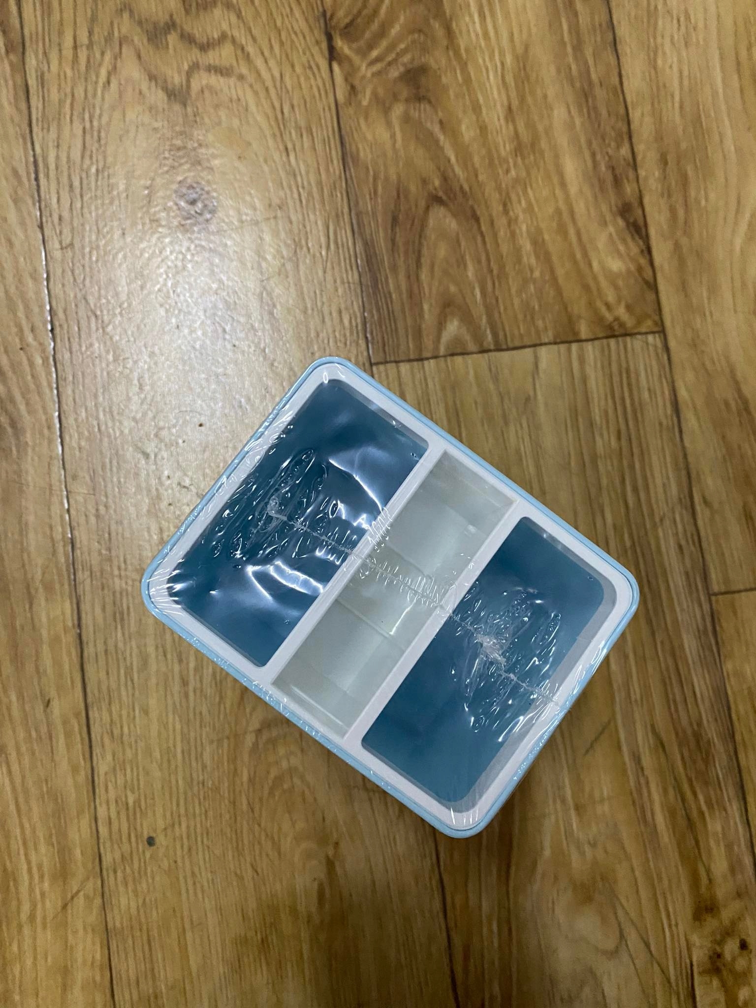 Kubek Na Długopisy ORGANIZER pojemnik ołówki kredk Kolor biały Odcienie niebieskiego