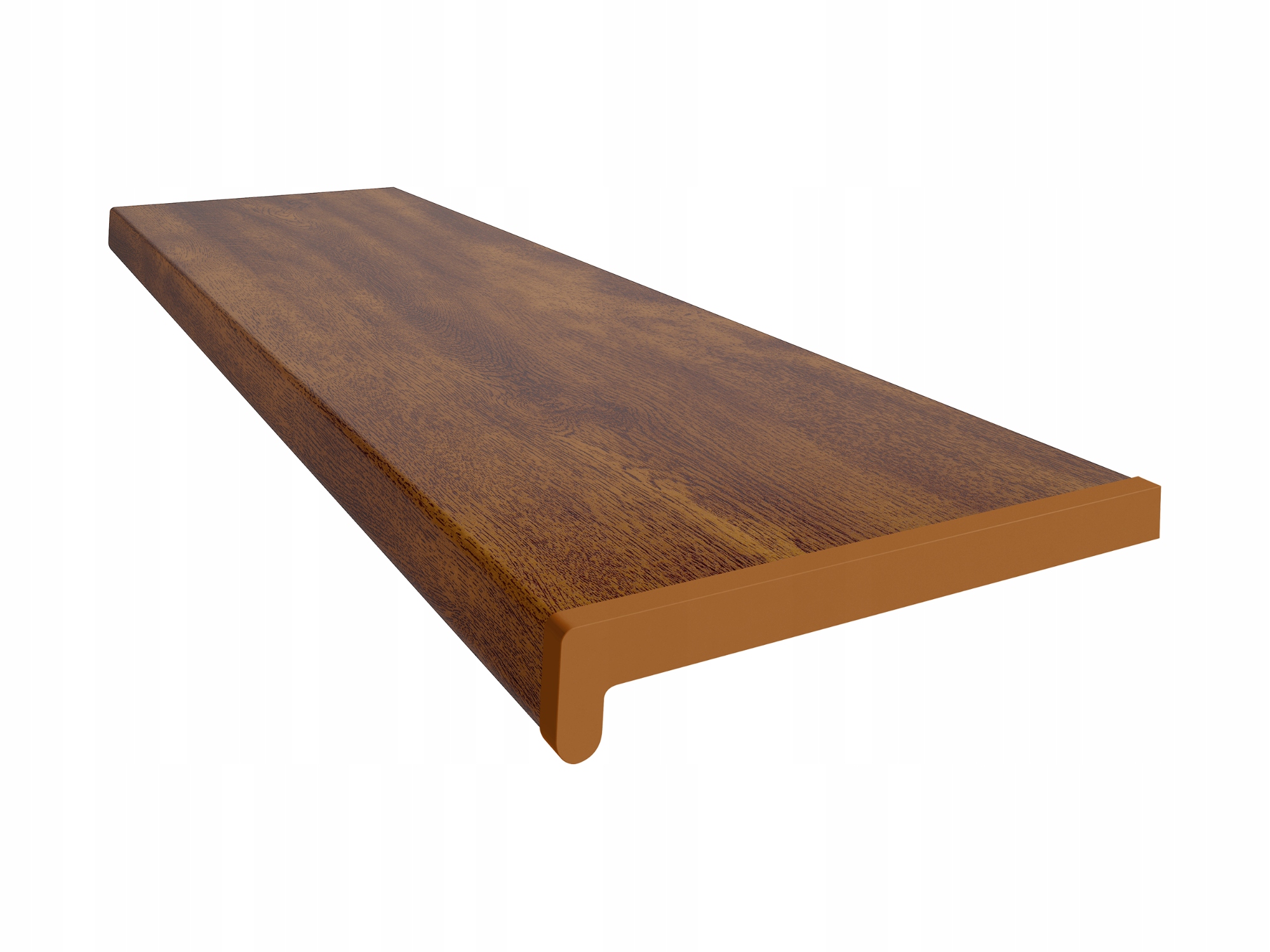 Pvc vnitřní parapet Vilo 30 cm 2 m Komorový Snadná Montáž Zlatý dub Okno