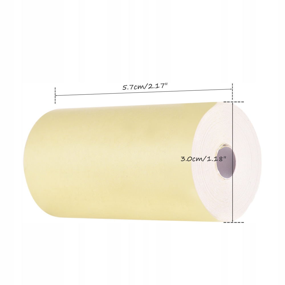 PAPIER TERMICZNY WKŁADY ROLKI DO MINI DRUKARKI APARAT DRUKUŚ ŻÓŁTY 3 szt Producent Inna