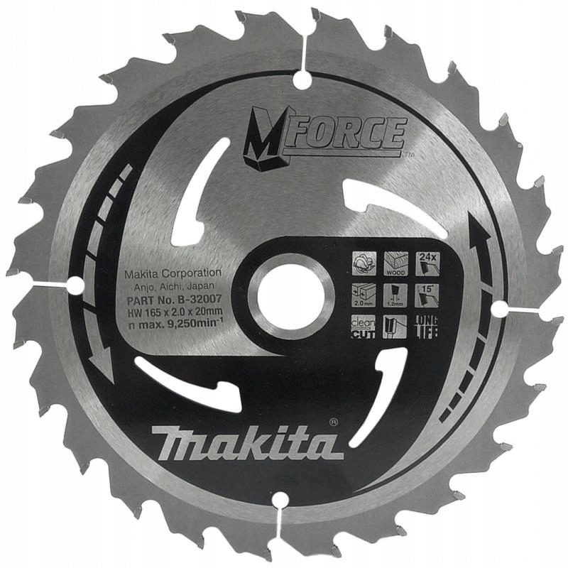 Makita Kotoučová Pila 165x20x24z M-force Na Dřevo